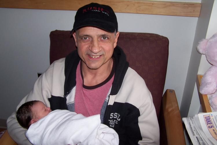 RYAN'S DAD ARCHIE WITH SARAH-MARIE RYAN